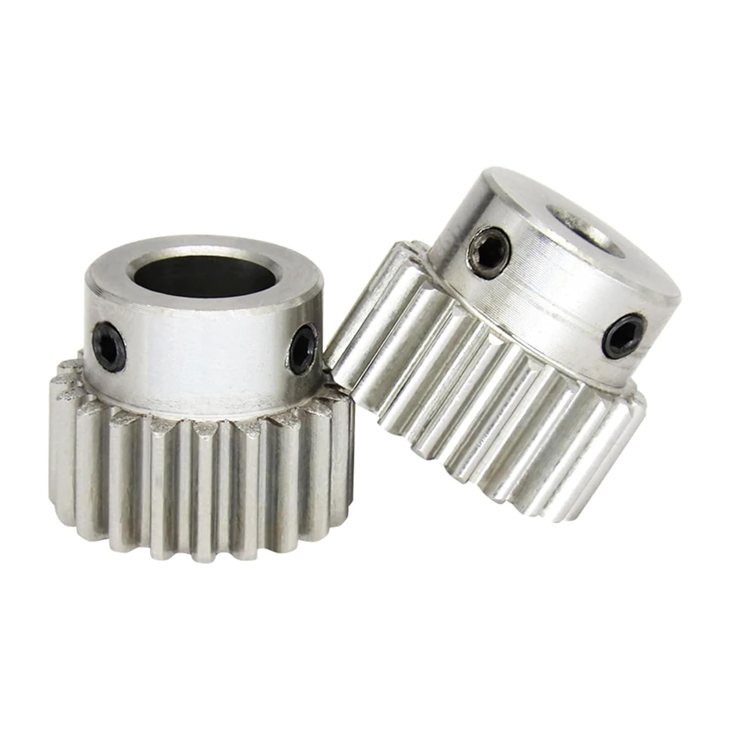 Gear 1M 21T/22T Bore 6/8/10/12 Mm 304 Stainless Steel Pinion Teeth 1Pcs(8 mm,1M21T)