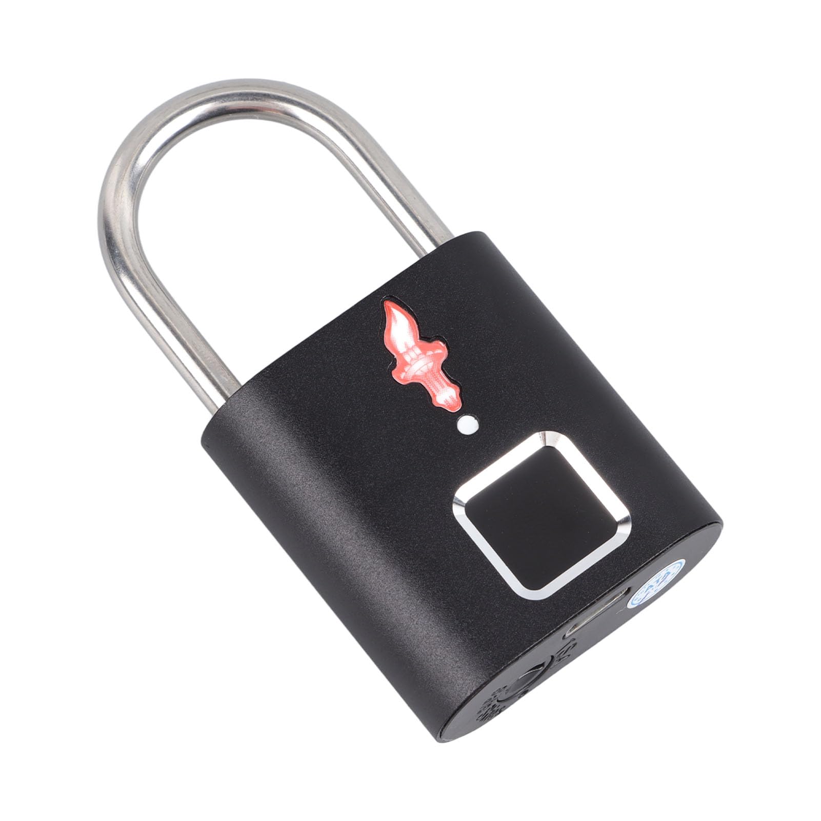 Lucchetto per Impronte Digitali 508 DPI Lega di Alluminio Rilevamento a 360° per Certificazione TSA Lucchetto Intelligente per Bagagli per Zaino Viaggio,Serrature e accessori