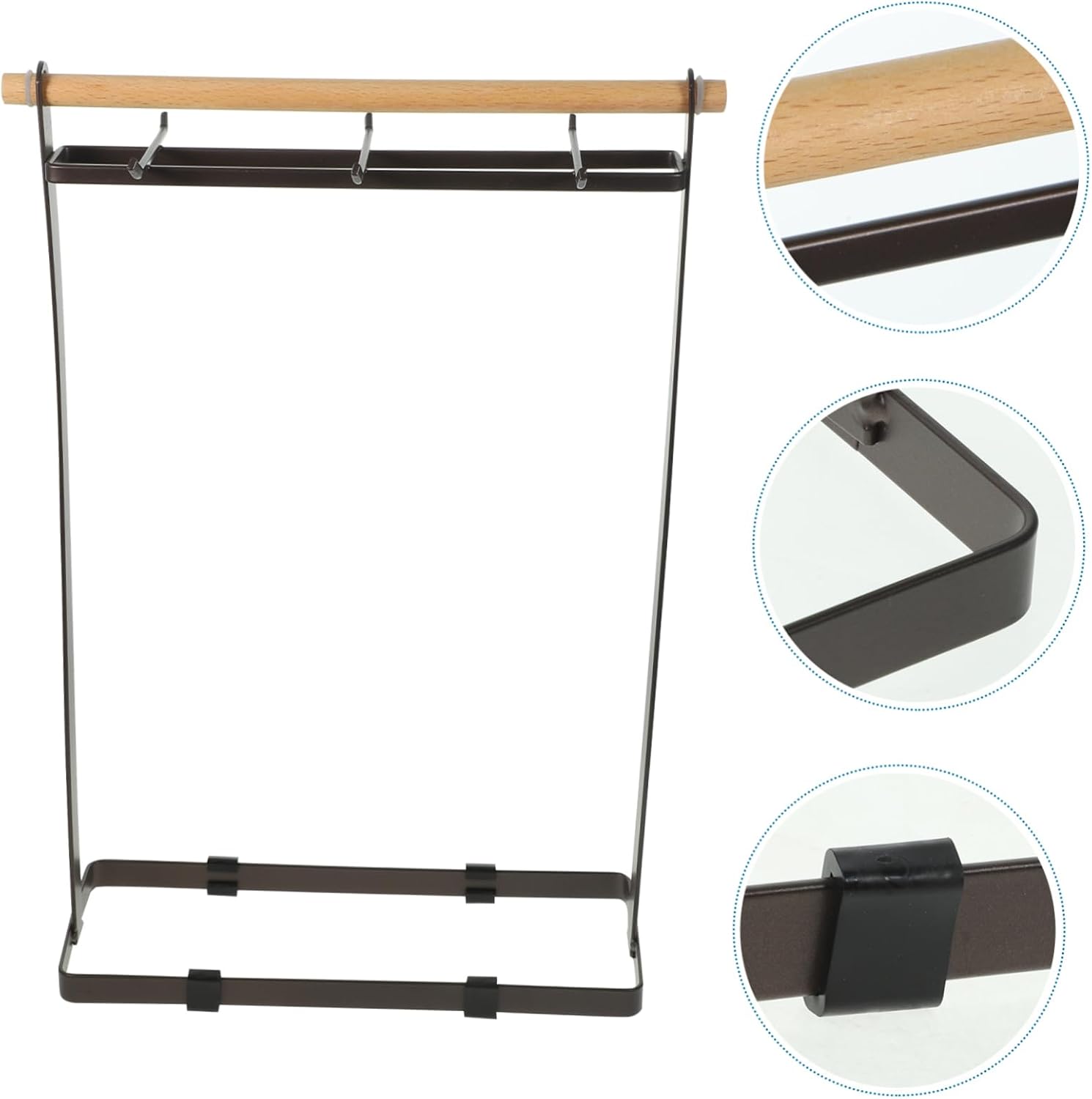 OUNONA Sink Drying Rack Silverware Holder Kitchen Storage Rack Sturdy Iron Material Utensil Holder Organizer