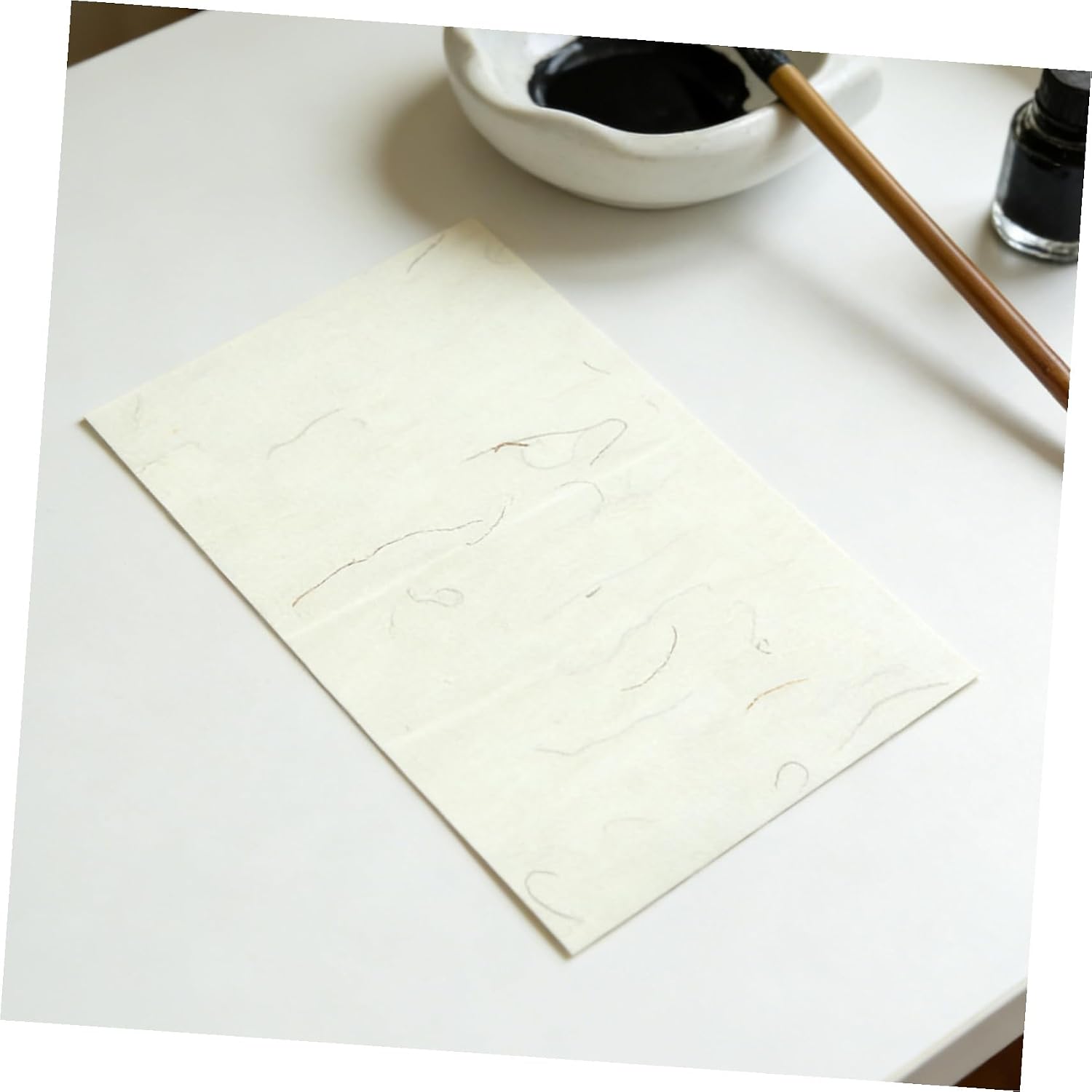ETHZZLE 40 Sheet Chinese Calligraphy Xuan Paper Rice Paper for Brush Writing Sumi Drawing Practice Calligraphy Supplies Suitable for Beginners and Home School Use