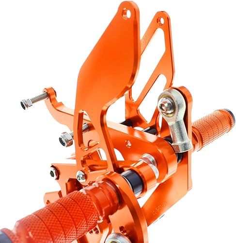 Miniatura 8 de Reposapiés de motocicleta ajustable de aluminio Billet para Yamaha YZF R6 2003 2004 2005 (gris)