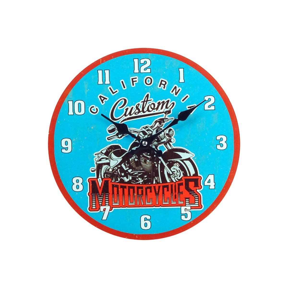 Signes GrimaltGlass Wall Clock Custom Motorcycle
