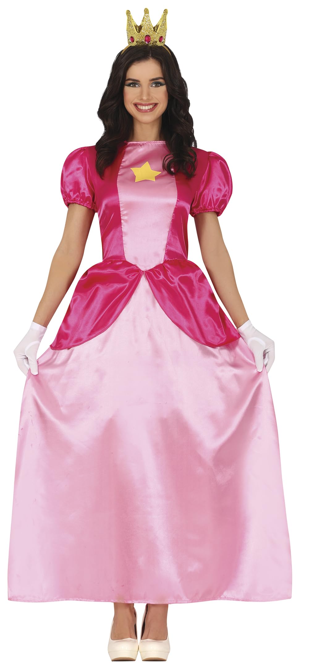 FIESTAS GUIRCA Disfraz de Princesa Estrella Mujer - Vestido de Princesa Rosa - Disfraces de Reina de Cuento de Hadas para Mujer Talla M