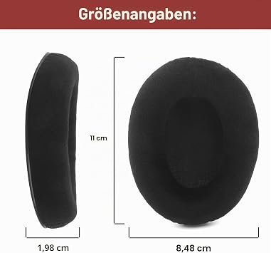 Hyper X Cloud II Replacement Ear Pads Compatible with Hyper X Cloud Alpha Flight S Cloud Stinger Gaming Headphones Ear Pads Earmuffs Memory Foam Ear Pads (Black Velvet)