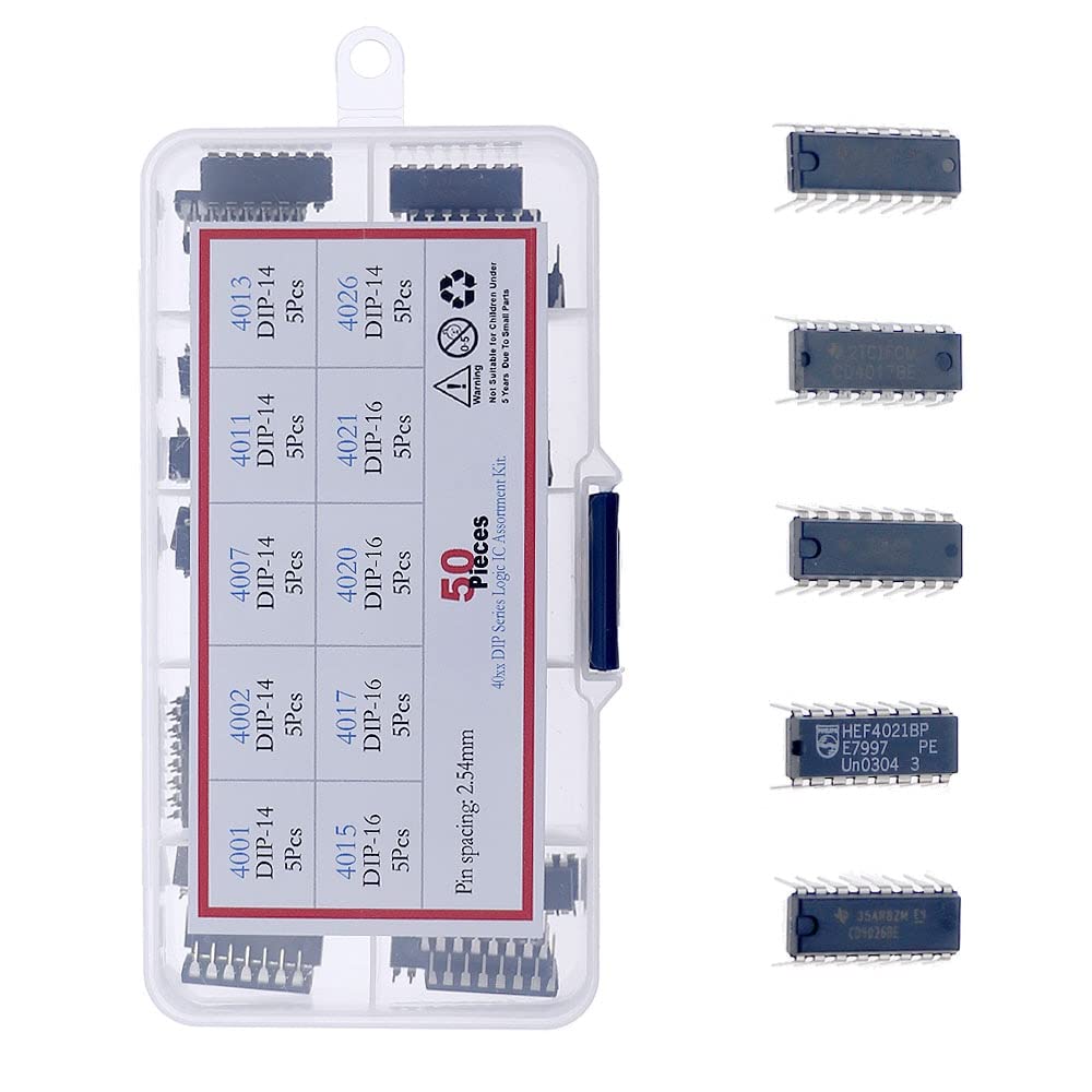 HEF HCF CD40XX DIP 4000 Serie CMOS Logic IC Assortimento Kit 4001 4011 4013 4028 4040 4060 4066 4071 4081 4511 4521 4541 40106