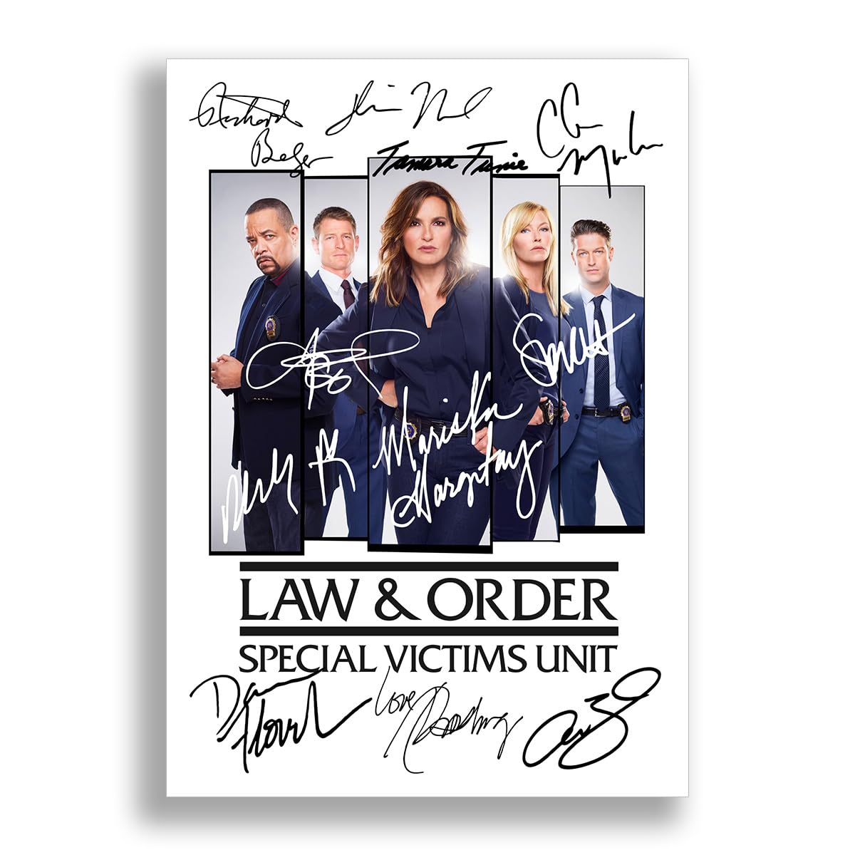Mounted Gifts A4 Poster Only Law & Order Special Victims Unit Cast Signed Autograph A4 Poster Photo Print Tv Show Series Season Framed Dvd Boxset Memorabilia Gift (A4 Poster Only)