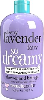 Sleepy Lavender Fairy Shower & Bath Gel 500ml with Natural Lavender Extract | Paraben Free & Vegan Friendly Body Wash Gel | Treaclemoon Body Wash Gel