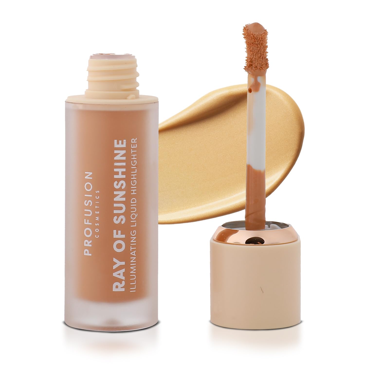 Ray of Sunshine Liquid Highlighter - Infused with Vitamin A & E for Subtle Luminosity, Long-Lasting Makeup Essentials for Effortless Beauty - Golden Hour
