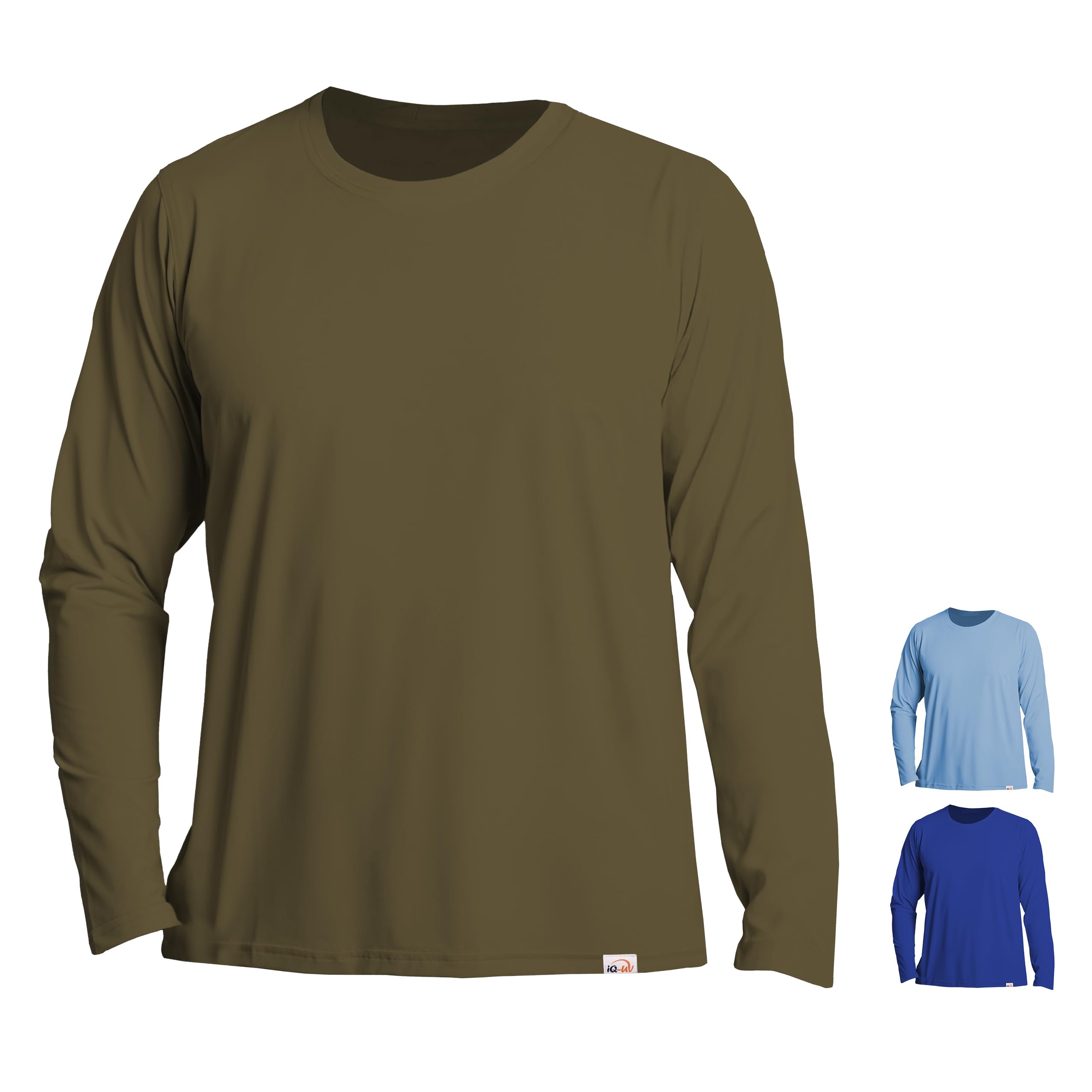 iQ-UV Camiseta de manga larga para hombre iQ Company, protección UV, protección contra el calor, reciclada, para exteriores
