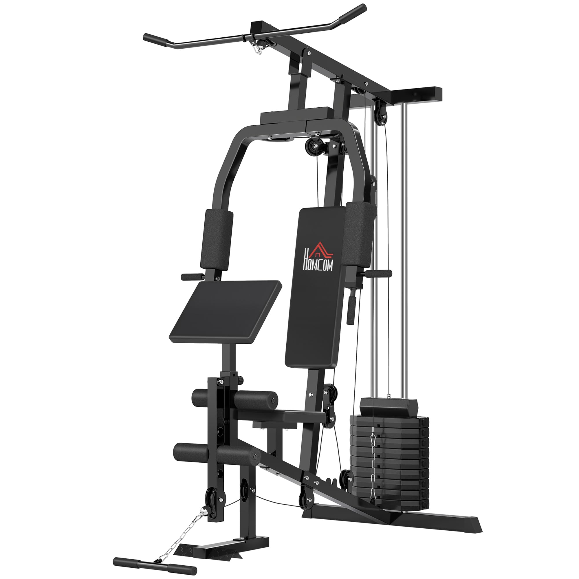 HOMCOM Kraftstation für Zuhause Fitnessstation mit