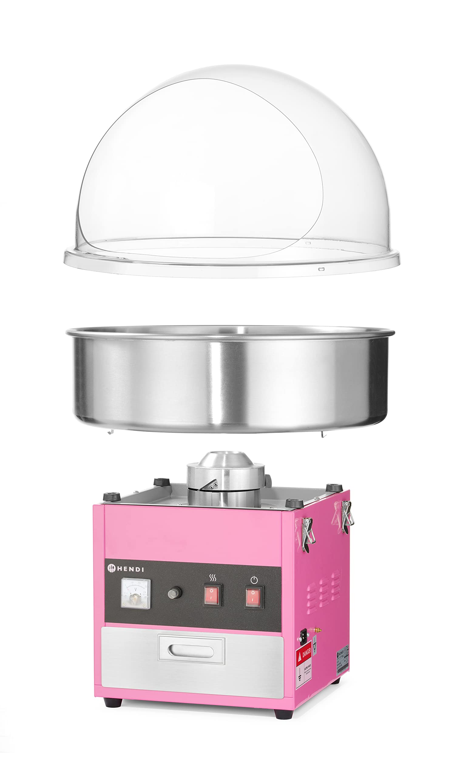HENDI Abdeckung für Zuckerwattemaschine 282731, 520x350mm, transparent