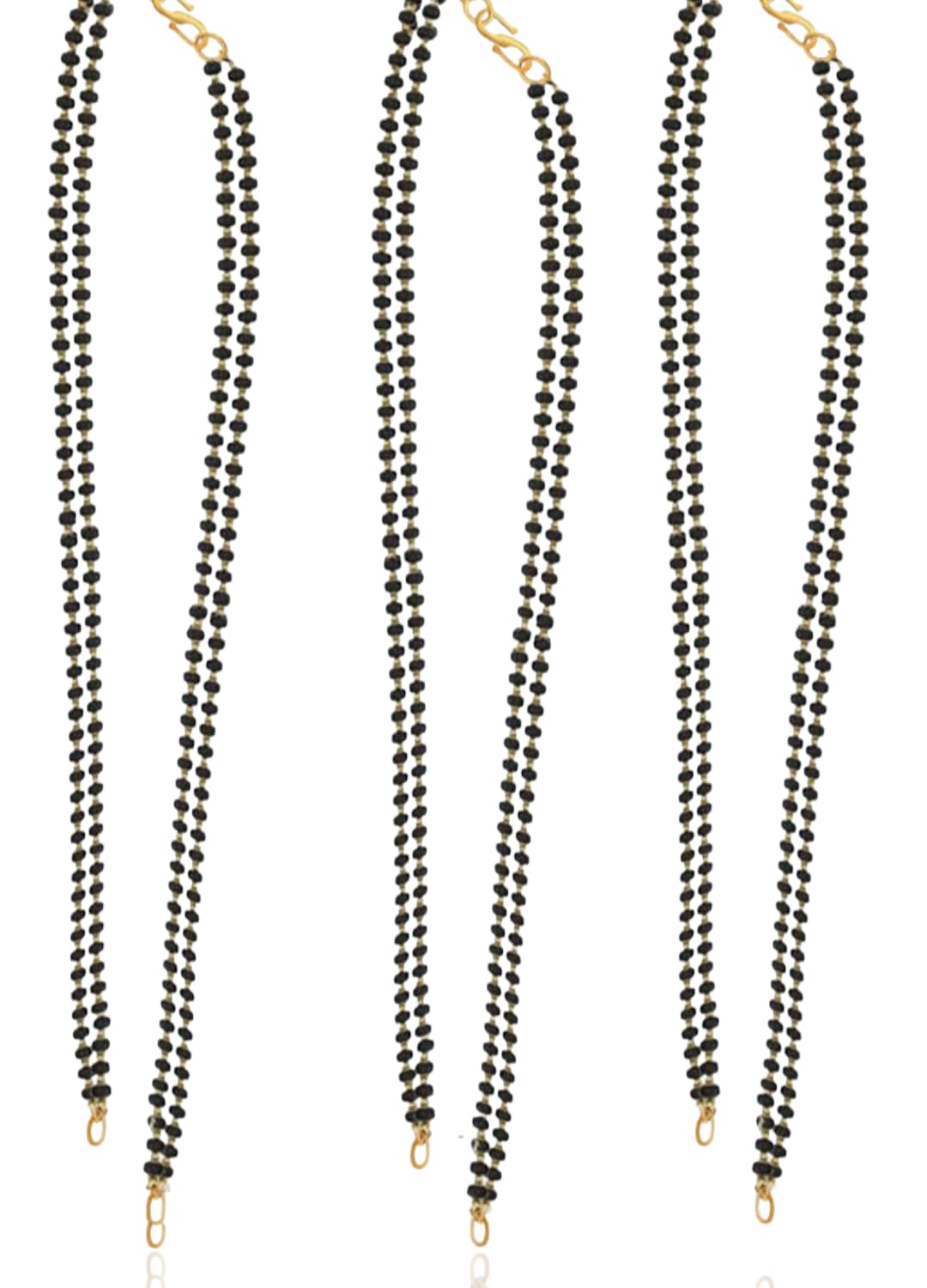 SAJH 22K Gold Plated Mangalsutra for women 24 inches long Mangalsutra Mala Without pendant (pack of 3) (B0BGYFDJRJ) Amazon Price History, Amazon Price Tracker