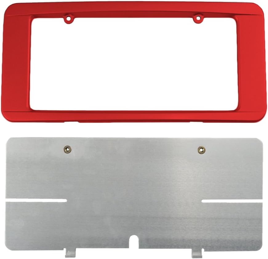 C6 Corvette Custom Painted Rear License Plate Frame - Victory Red 74 GCN WA9260
