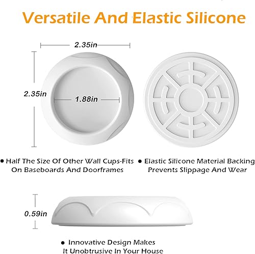 Miniatura 5 de Protector de pared para puerta de bebé, protege las paredes de las puertas de mascotas y puertas de perros, para puerta de bebé para escaleras para