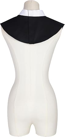 Priest Collar Black Clergy Shirt Neck Collar Pastor Detachable Fake Tab Collar Clergy Costume Accessories Collar