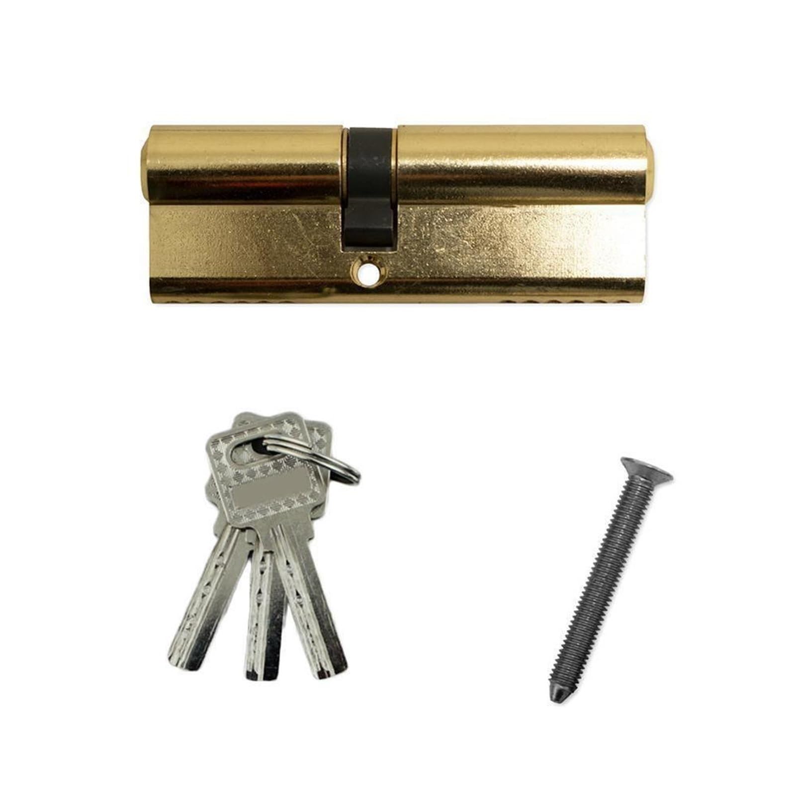 Sbziojhdr A Cylinder Lock, Cylinder Lock B Key Nti-Theft Pure Door Core Extended Interior Bedroom Handle(A)