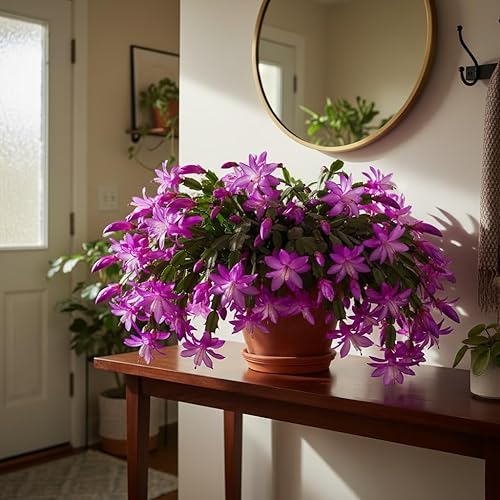 Miniatura 3 de Planta viva de cactus de Navidad de 4 pulgadas, planta de flores de Navidad, plantas suculentas, cactus de Navidad para plantar (cactus de Navidad