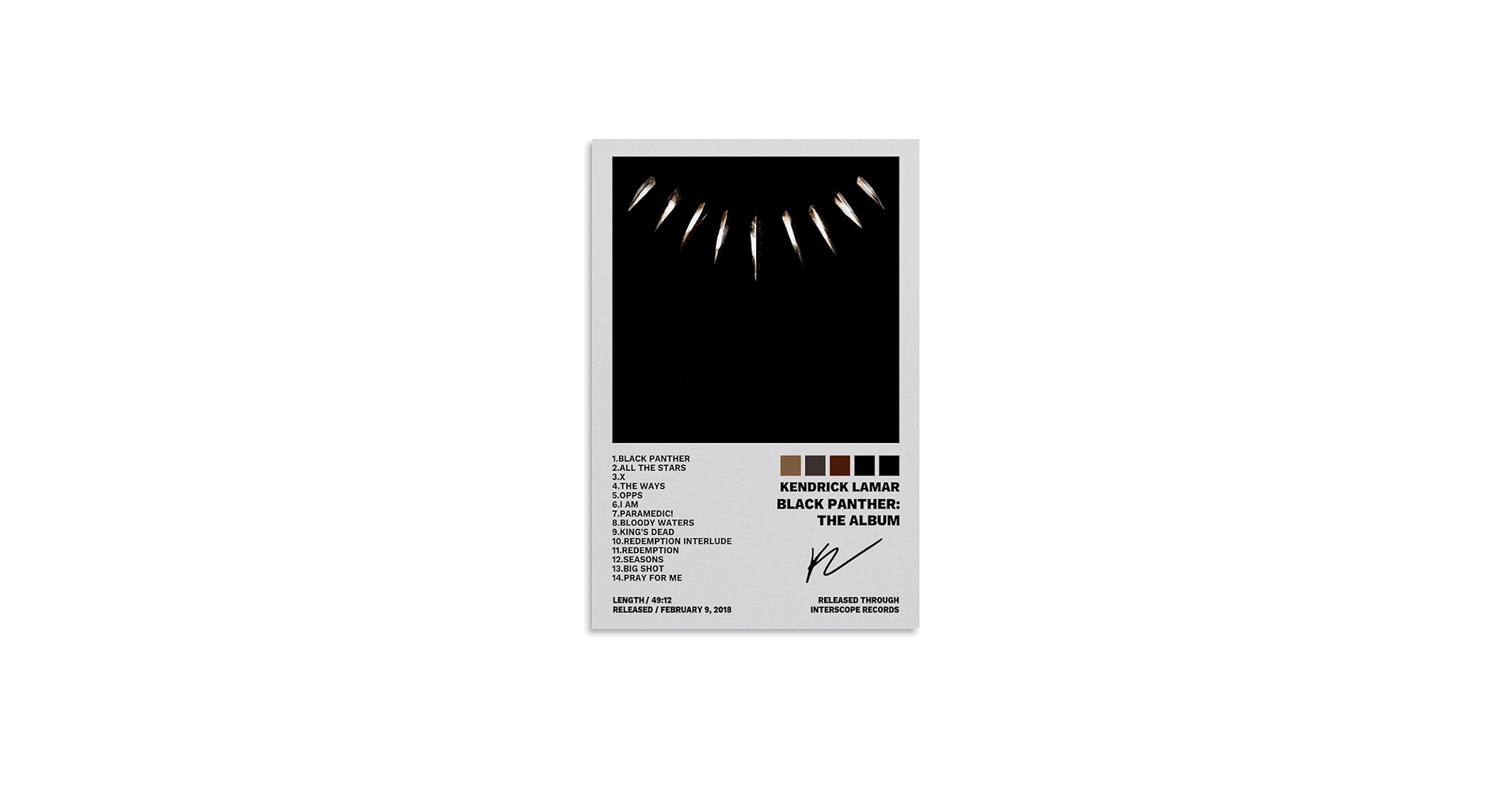 ‼️Kendrick Lamar Black Panther the album Amazon.com: SANVT Kendrick Poster Lamar Black Poster Panther