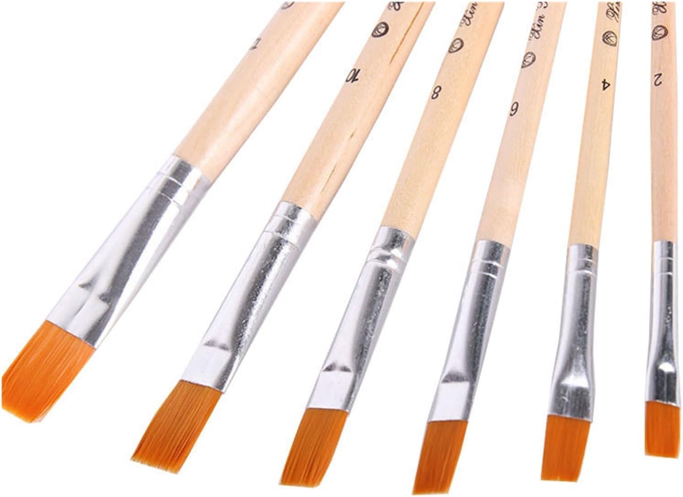 Watercolor Propylene Painting Brushes Oil Painting Brushes 6 Pcs Sets Multiple of Artistic School Supplies(Small)