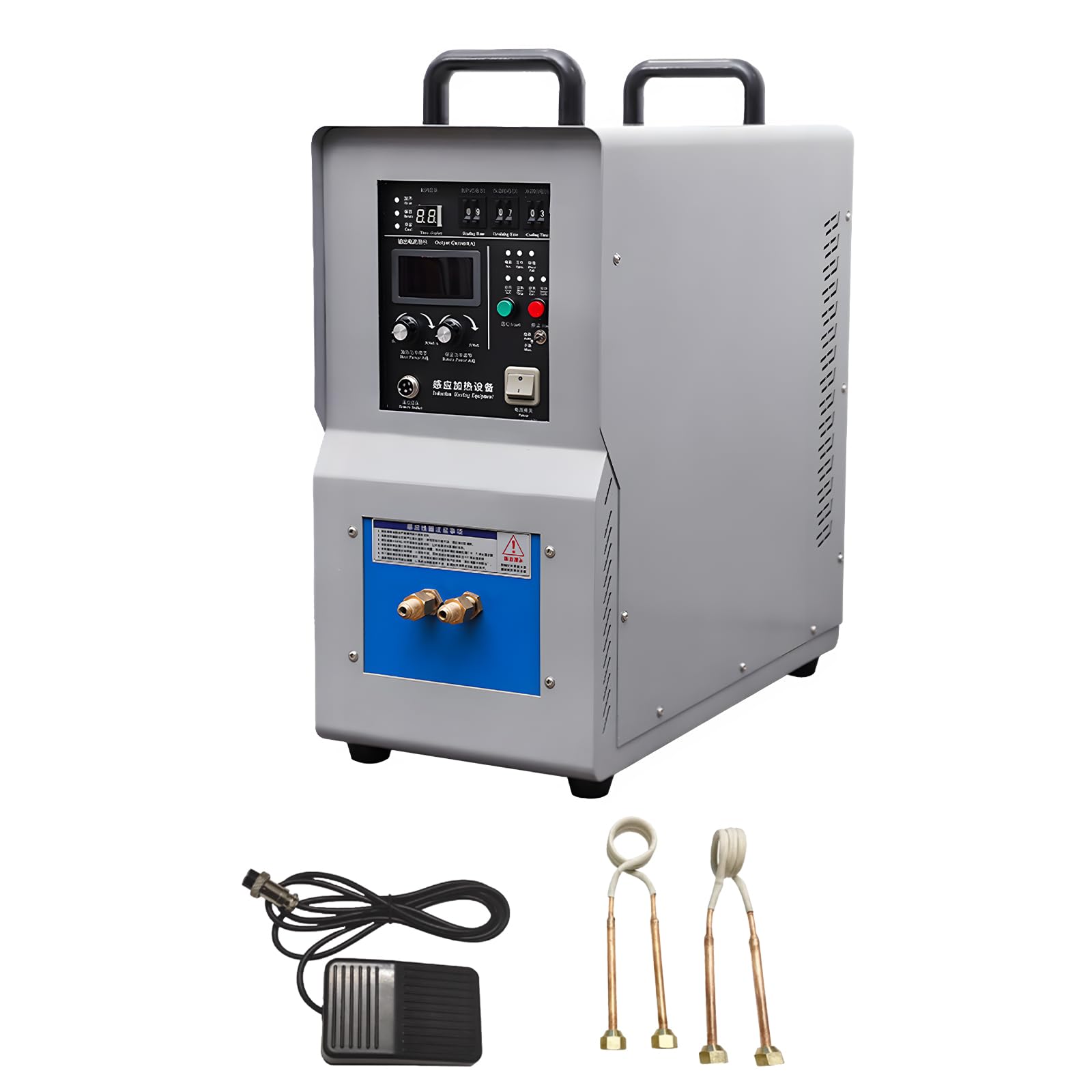 LADECNERHT 15 Kw 30-80 Khz High Frequency Induction Heater Furnace, Small Induction Heating Machine, Single Phase 220v, 40℃~2000℃ Temperature Range