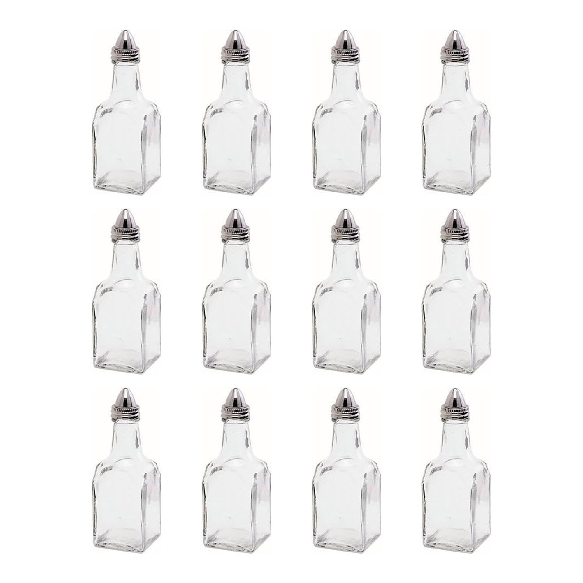 Chabrias Traditional Vinegar & Oil Dispenser - 5oz / 140ml Vinegar & Oil Bottle Drizzler (12)