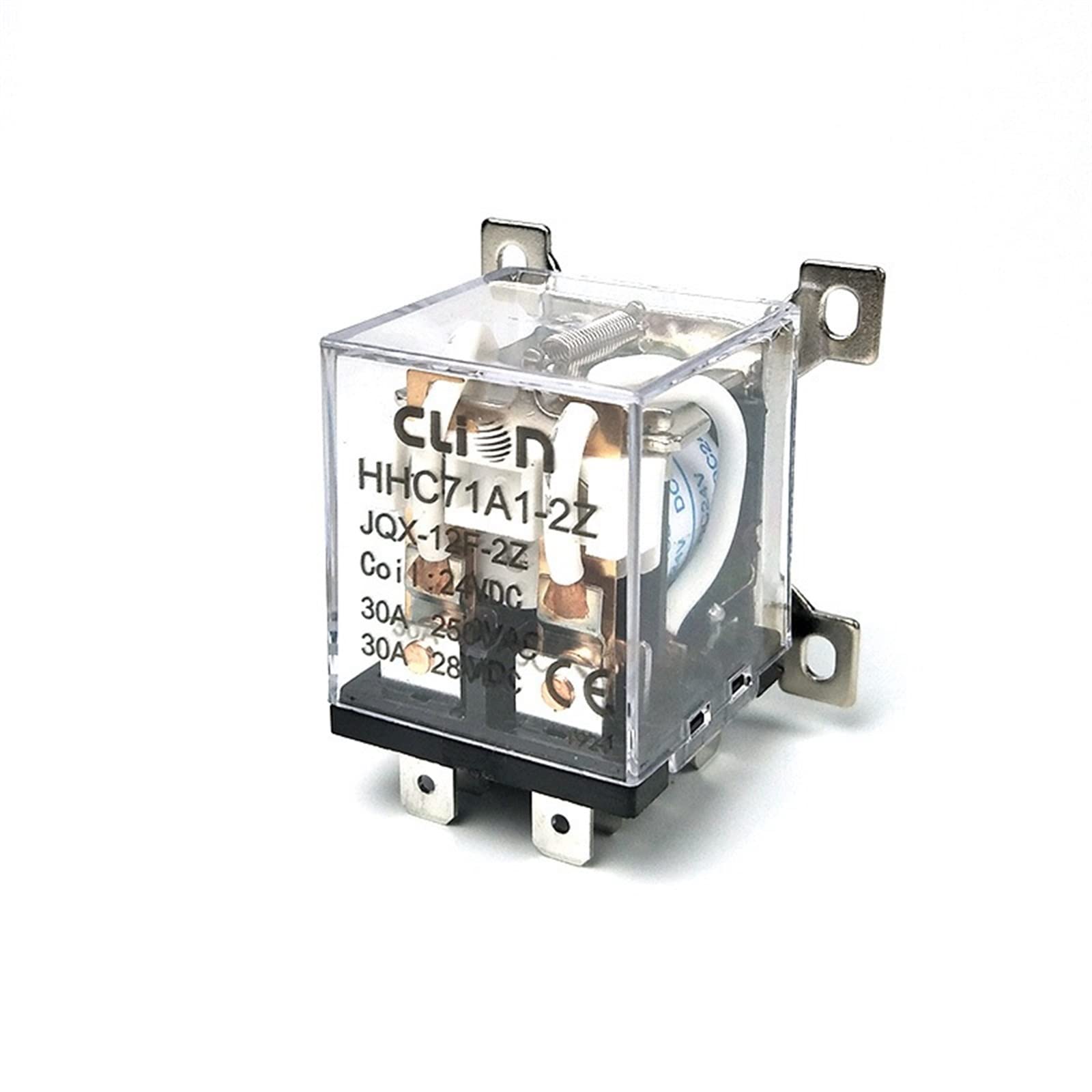 AQHYEBNSR JQX-12F 2Z DC12V 24V AC220V 30A 2NC+ 8 Pin General Purpose Power Electromagnetic Relay HHC71A1-2Z(DC12V)