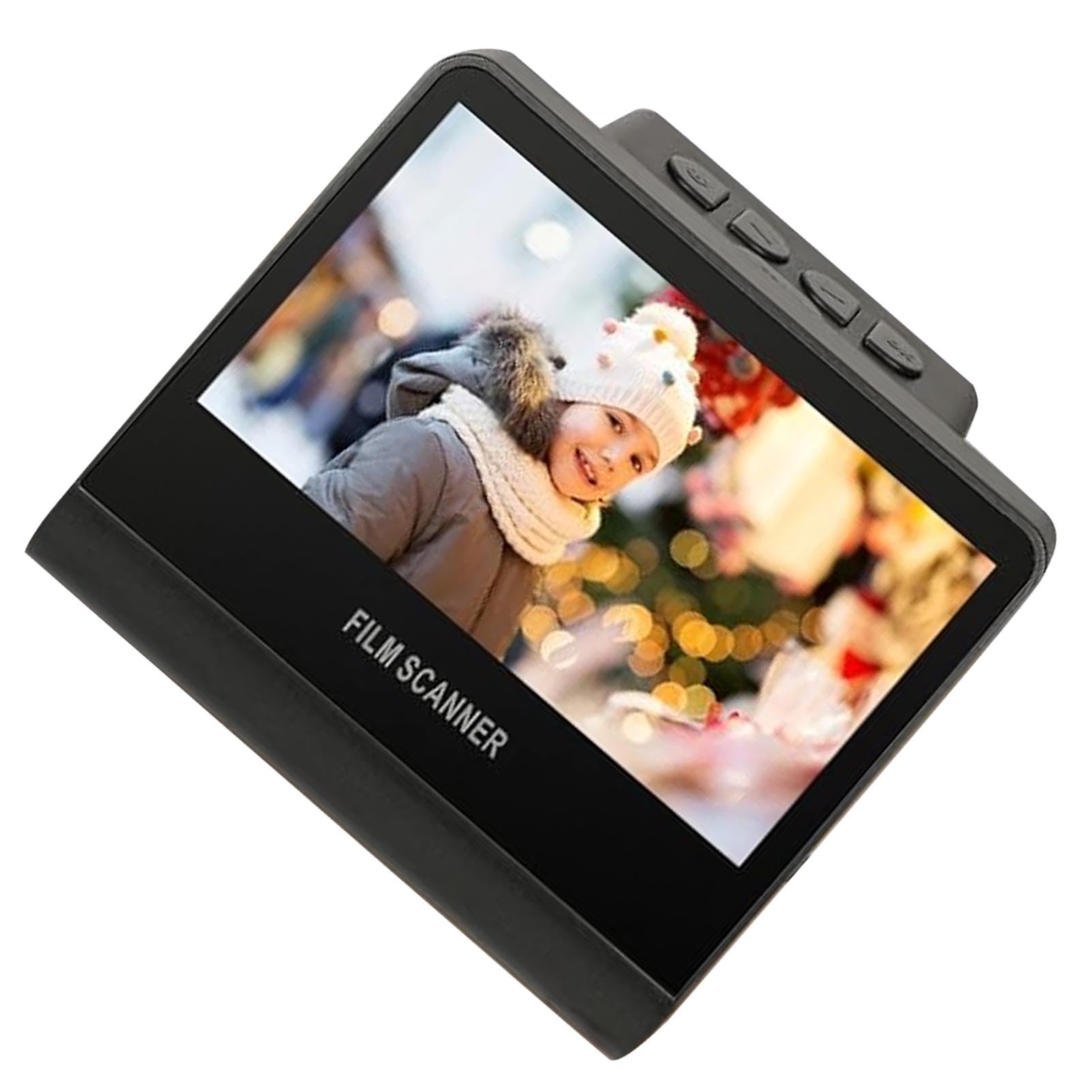 Scanner per Pellicole Digitali, Converte i Negativi di Diapositive di Pellicole da 35 Mm 126 110 e Super 8 in Foto Digitali JPG, Risoluzione 22 MP, Schermo LCD da 5 Pollici, con Memoria