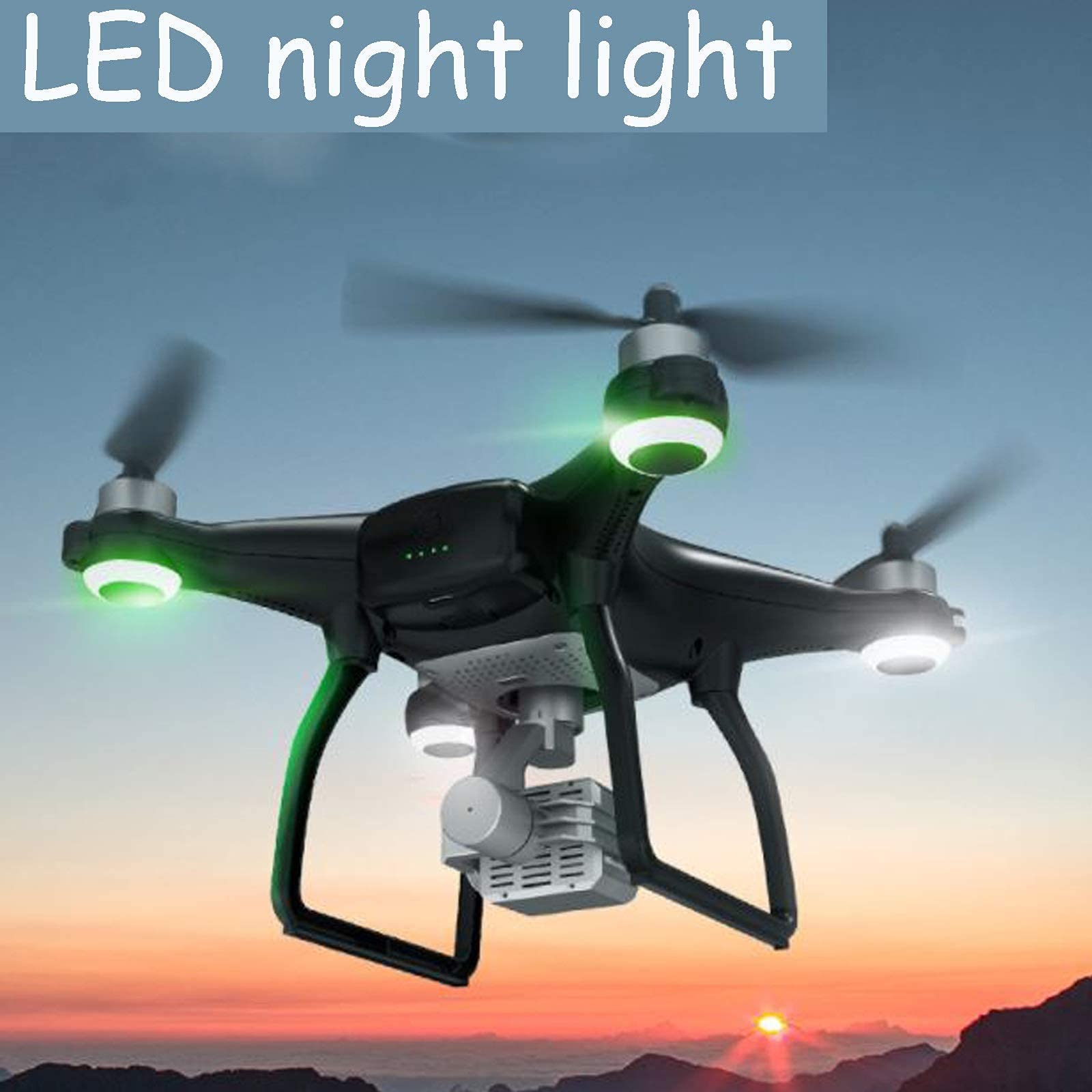 Dron z kamerą 4k dla dorosłych 3-osiowy składany dron gimbalowy z 5GHz FPV Live Video Rc Quadcopter z automatycznym powrotem do domu Śledź mnie Podwójne kamery Tryb bezgłowy 2 baterie i fute