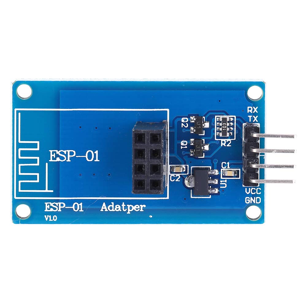 2Pcs/Set ESP8266 Adapter Module, Serial Port ESP-01 Adapter Module Transceiver Transparent Module 3.3V/5V