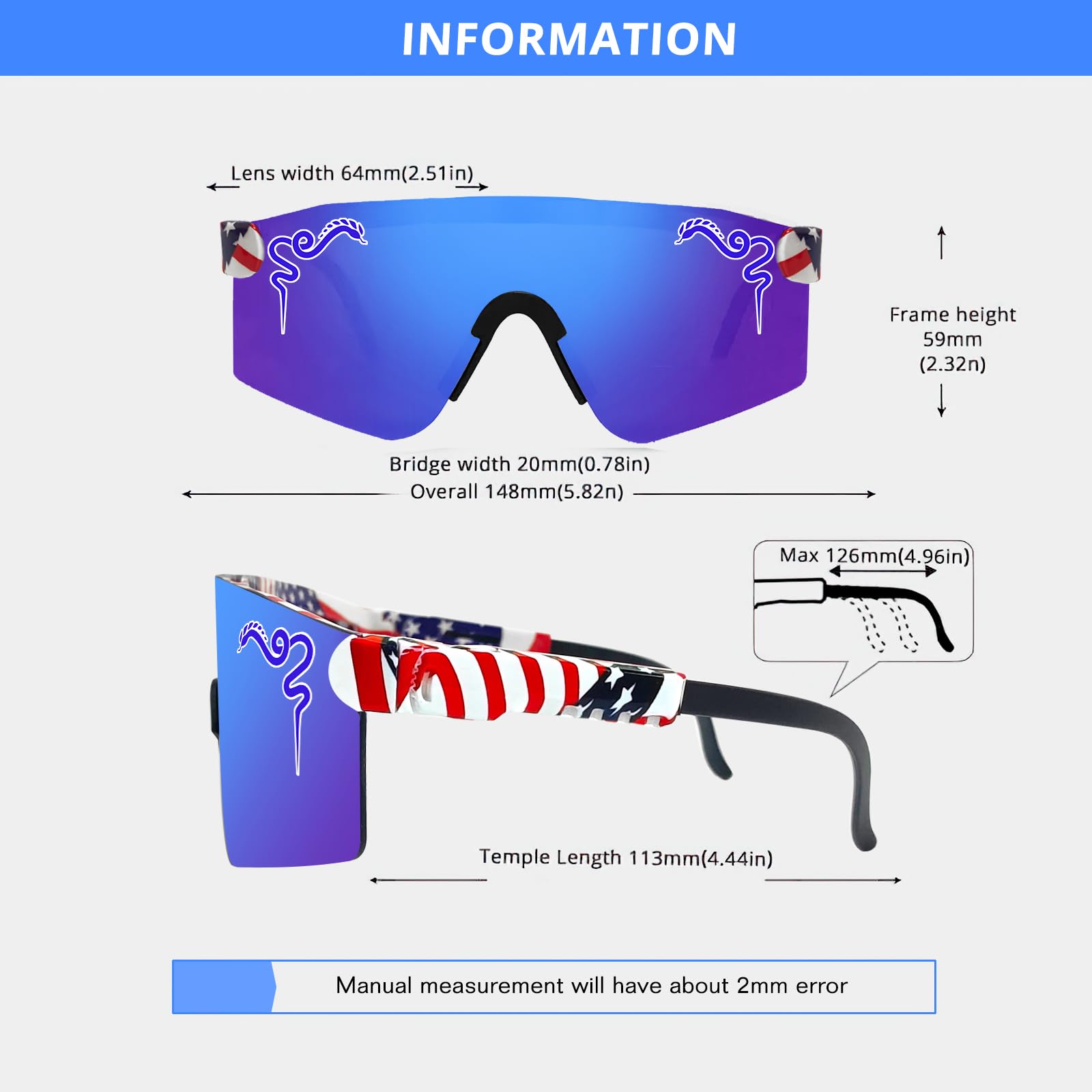 Occhiali da sole sportivi polarizzati da uomo e donna, per ciclismo, corsa, baseball, pesca, protezione UV400 per gli occhi