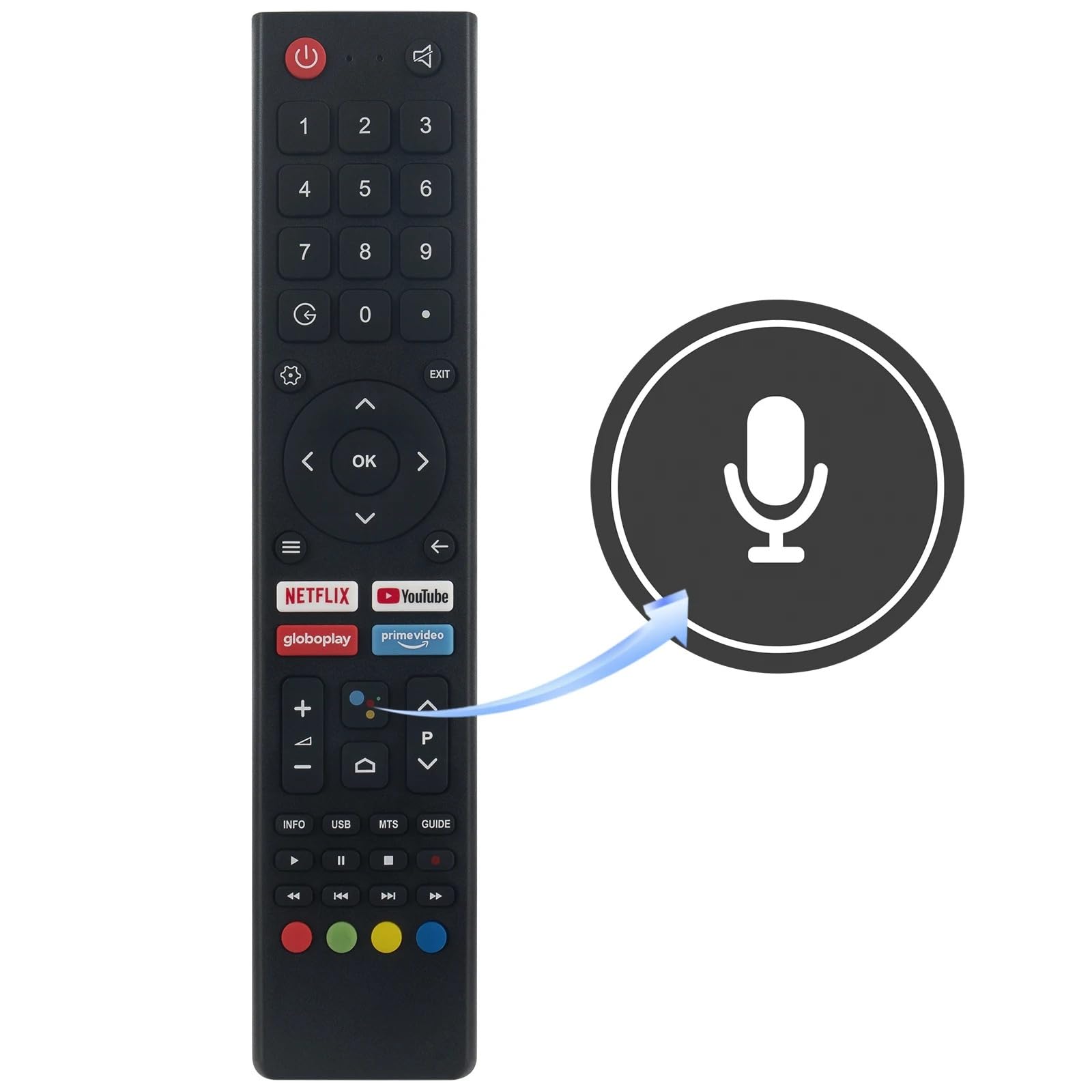 1 szt. Pilot zastępowany głosem, pasujący do telewizora Philco Smart TV