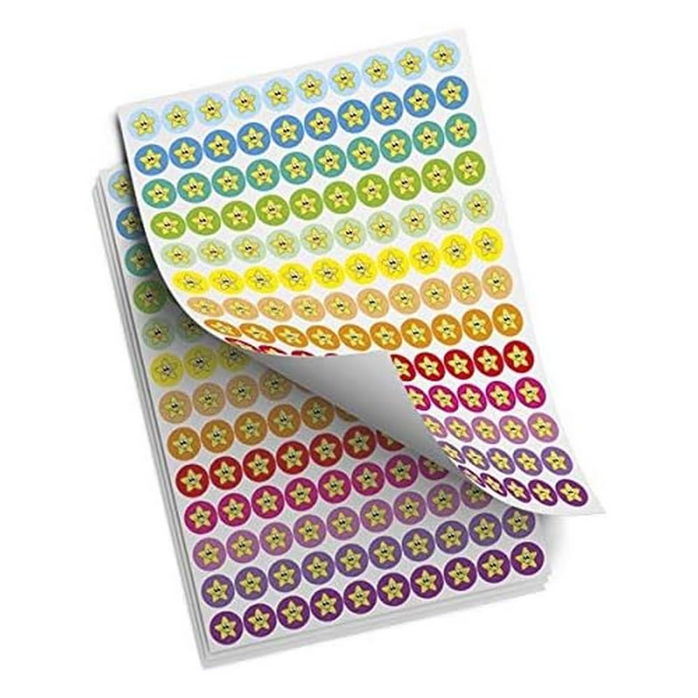 TimeTEX Commendation Stickers Stars Colourful, Pack of 520