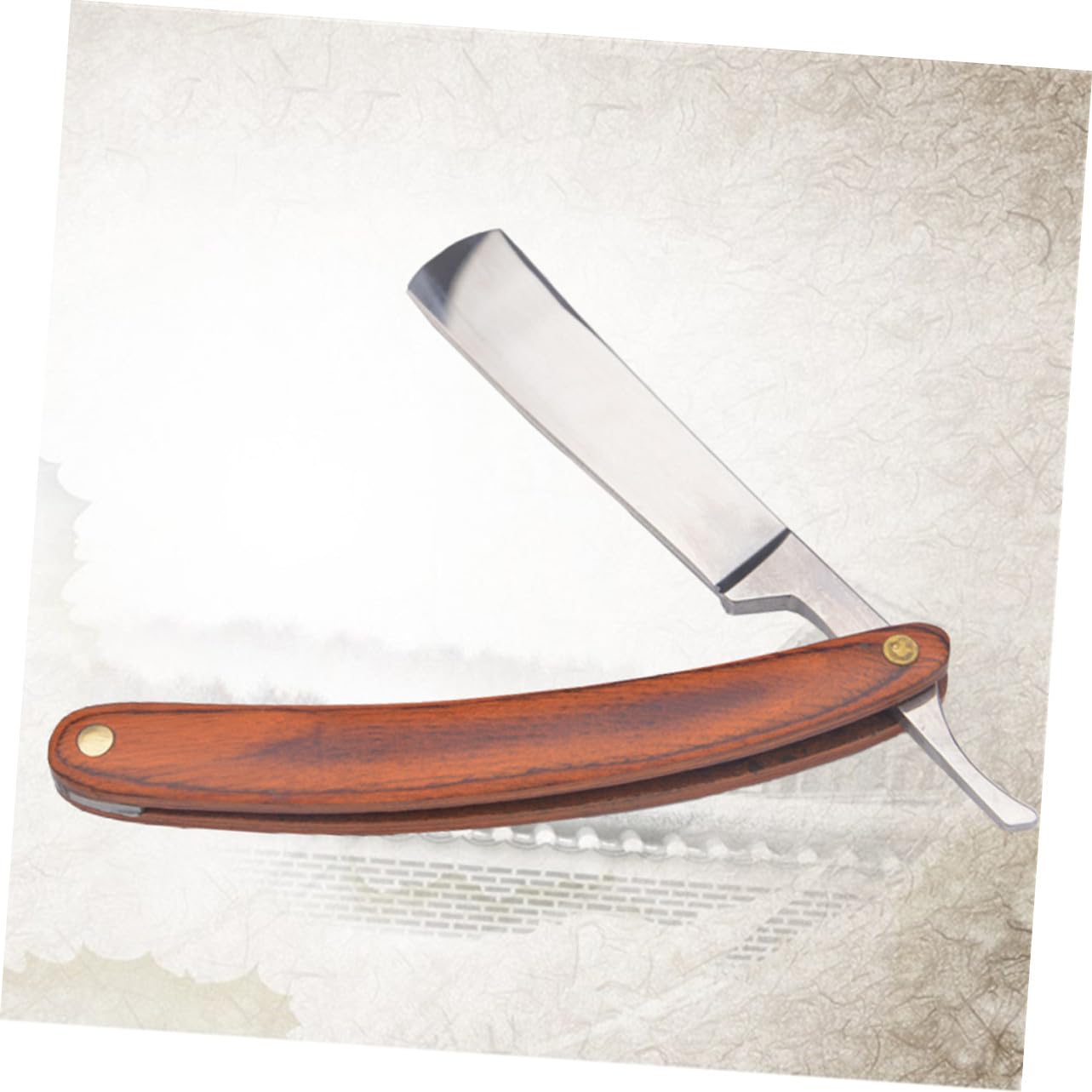 COLLBATH Maquinilla de Afeitar Manual Mango de Madera y Acero Inoxidable Vintage Diseño Antiguo Peso Equilibrado para Afeitado Cómodo y Preciso en Hombres