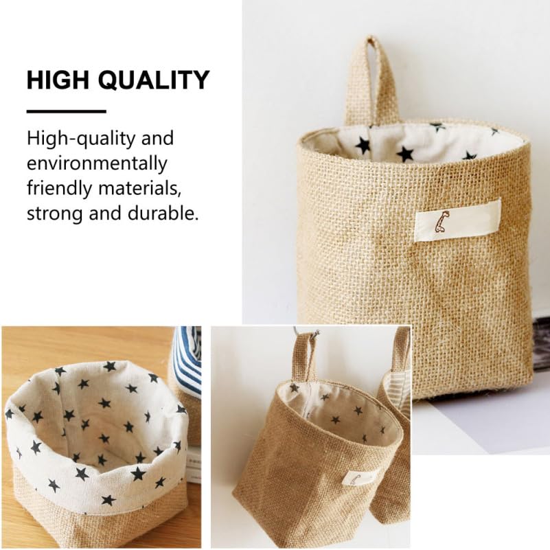 Panier de rangement mural en lin pour optimiser votre garde-robe - 6