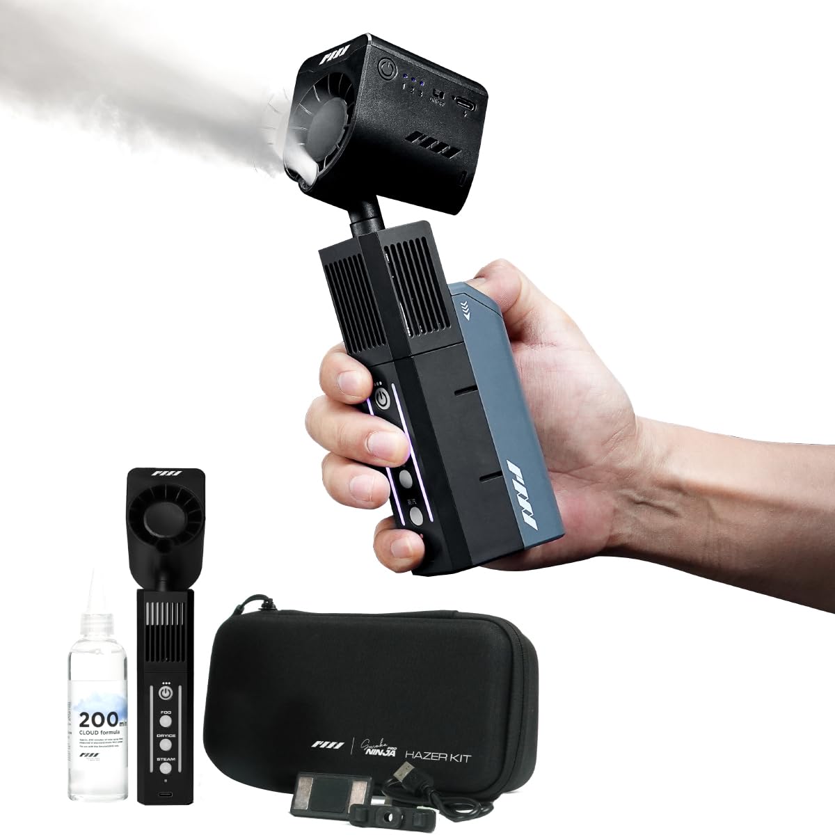 PMI SmokeNINJA PRO HAZER KIT Portable Fog Machine, 3rd-Gen Haze