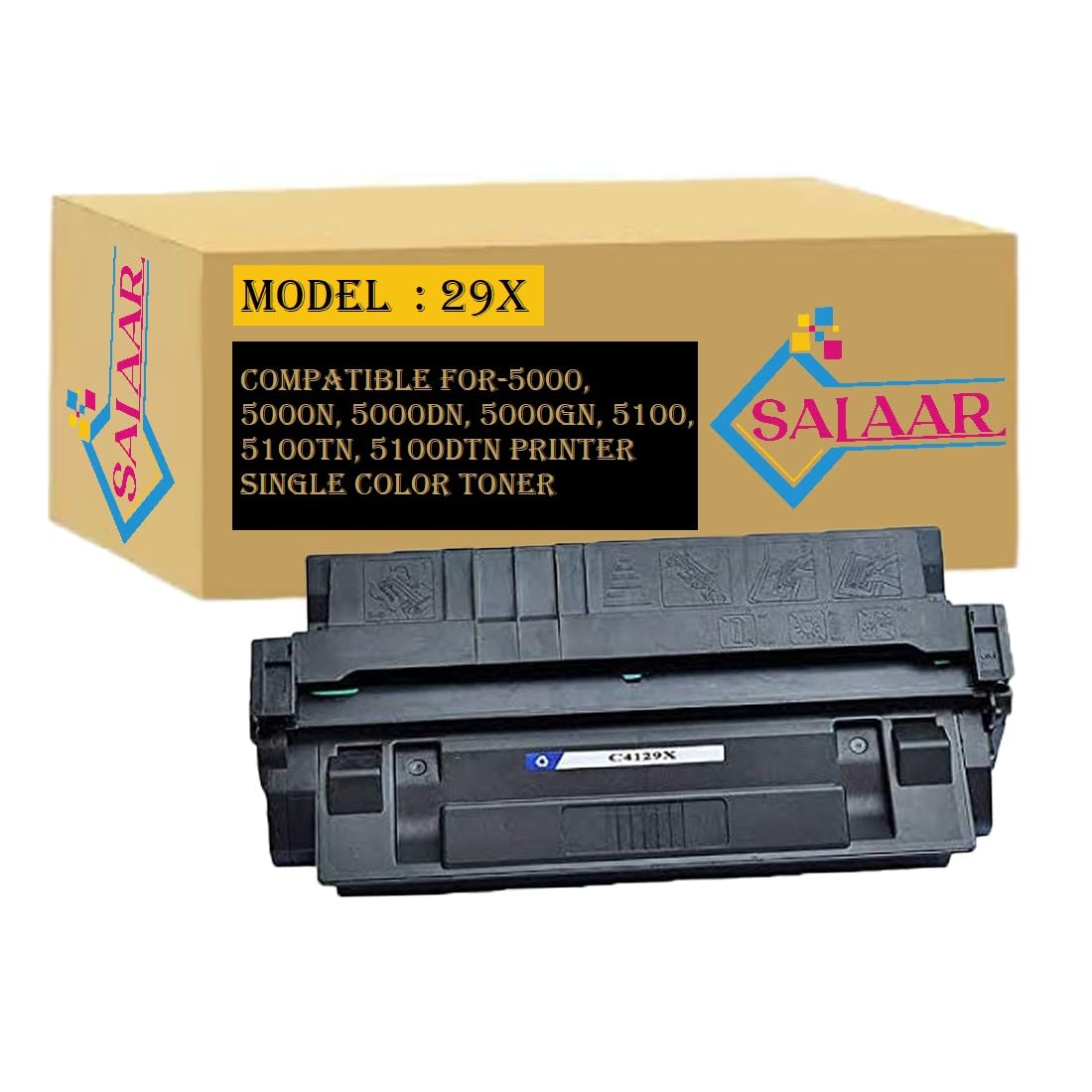 SALAAR 29X Toner Cartridge Compatible for Hp 29X, C4129X Black Toner Cartridge for Use in Laserjet 5000, 5000N, 5000Dn, 5000Gn, 5100, 5100Tn, 5100Dtn Printer Single Color Toner (B0CJ2JLZYC) Amazon Price History, Amazon Price Tracker