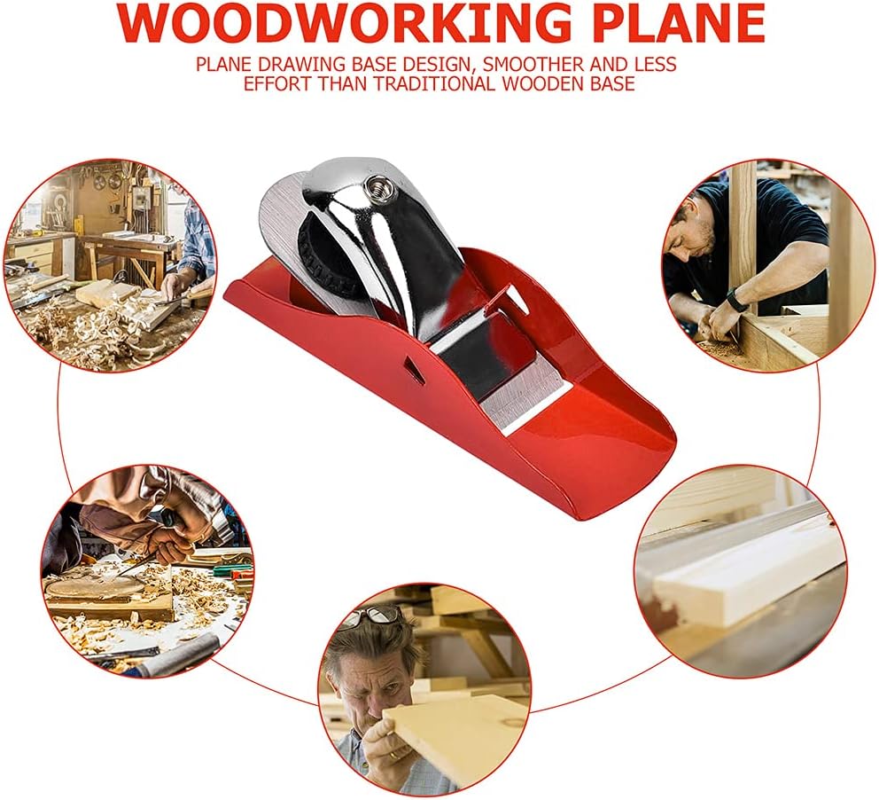 Mini Wood Planer 3-1/2 inch Adjustable，Mini Hand Planer for Woodworking, Block Plane, Small Hand Plane for Trimming, Wood Planing Machine,Carpenter DIY Model Making