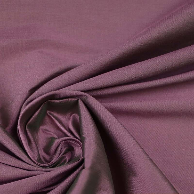 Over 55 Colours Two Tone Shot Faux Imitation Matte Silk Taffeta Dress Fabric 58" (1 Metre, Magenta Shot Green 7312)