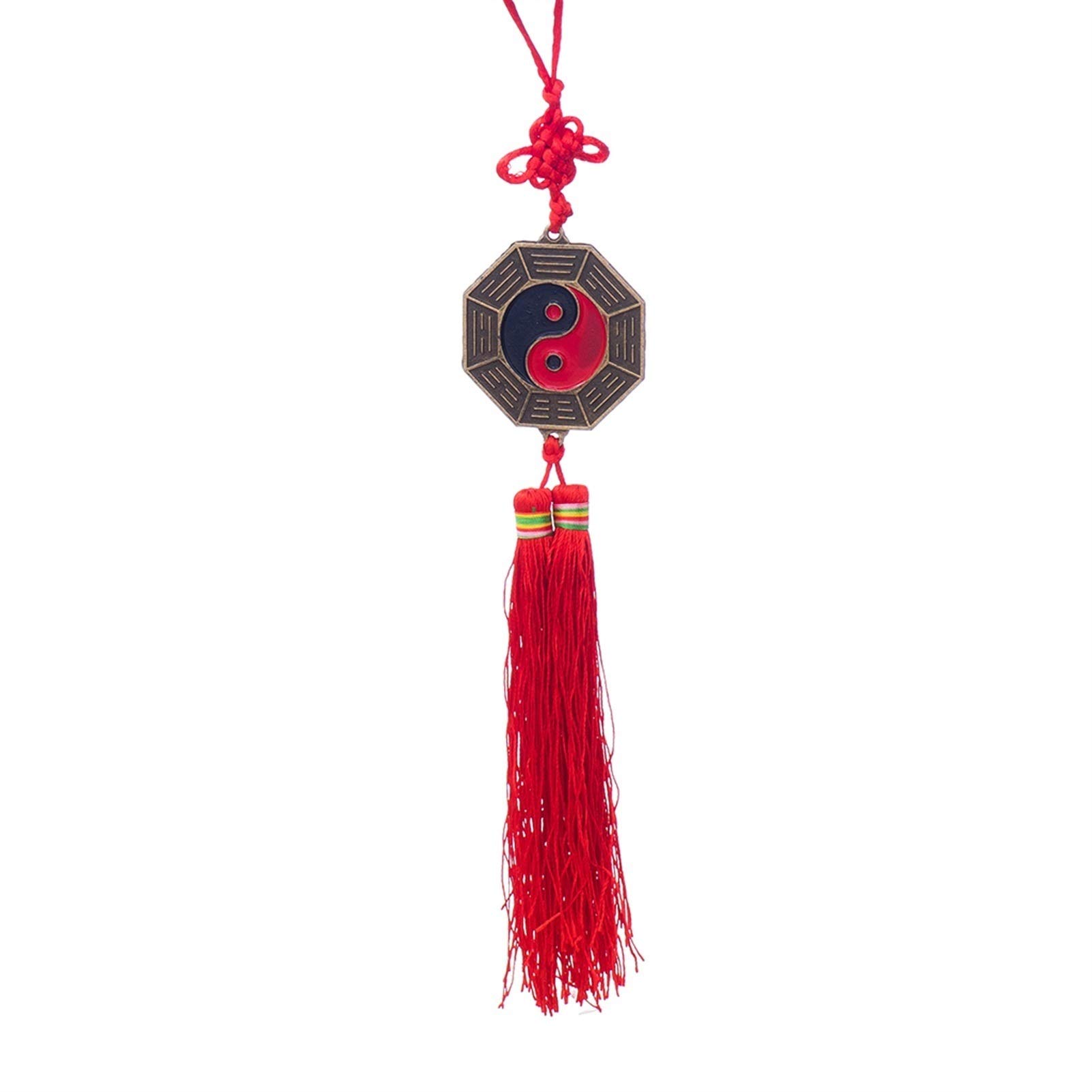 HDBCYUAZ Chinese 5cm Bagua Mirror Knot Good Luck Wealth Health Pray Fengshui Hanger