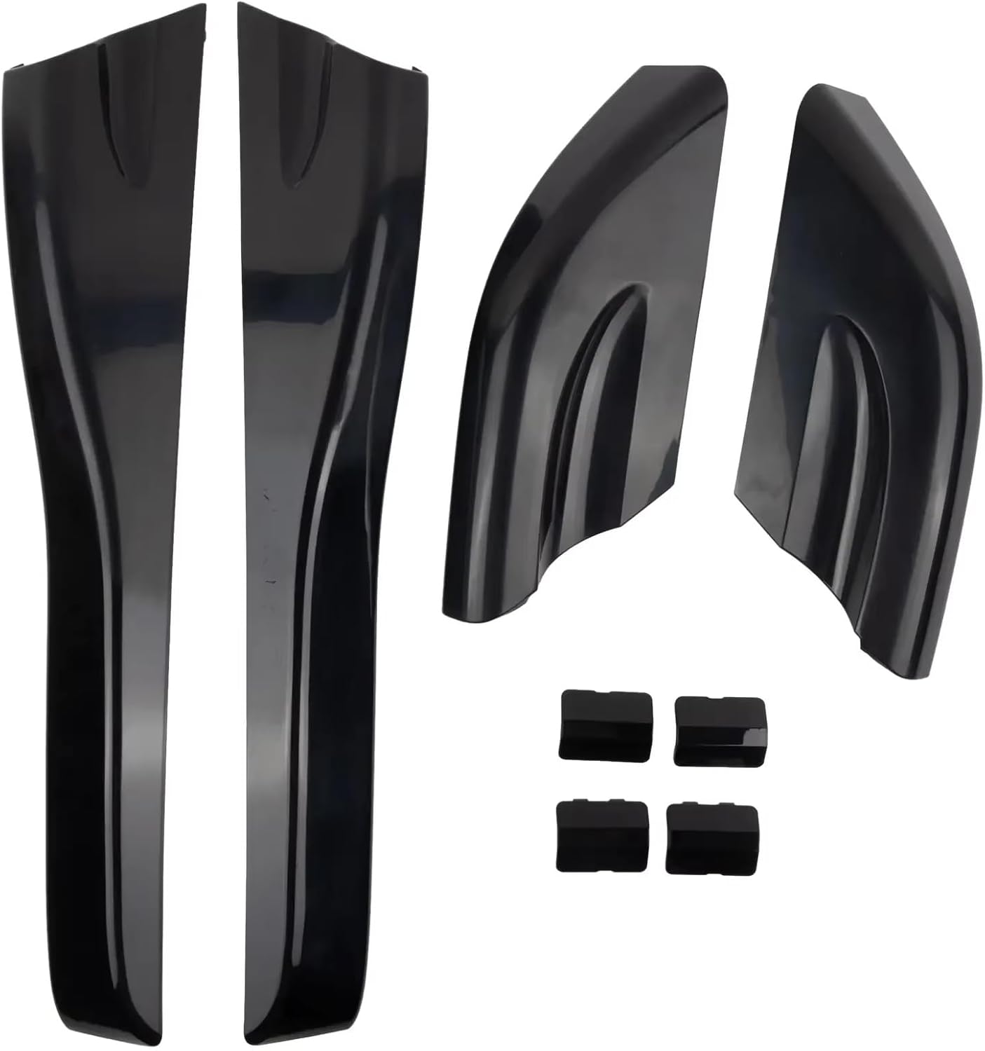 Cap Shell Cover Trim Compatible with Hyundai for Tucson 2004 2005 2006 2007 2008 Roof Rack Rail Cover End Protection Exterior Shell Cap Accessories