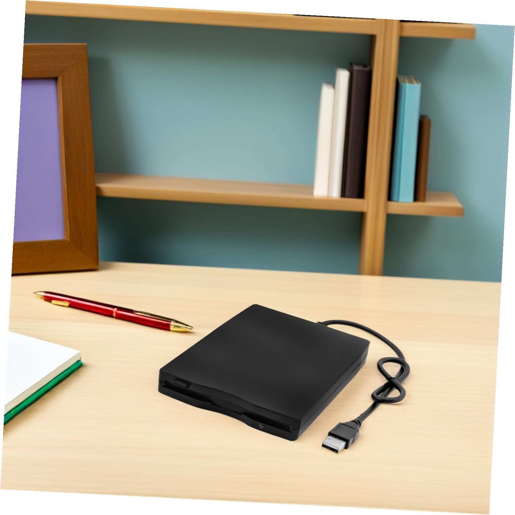 Lettore di Floppy Disk Esterno USB 2.0 1,44 Megabyte Nero | Dati su Interfaccia USB 2.0, Design Compatto in Plastica, Compatibile con Molti Sistemi Operativi