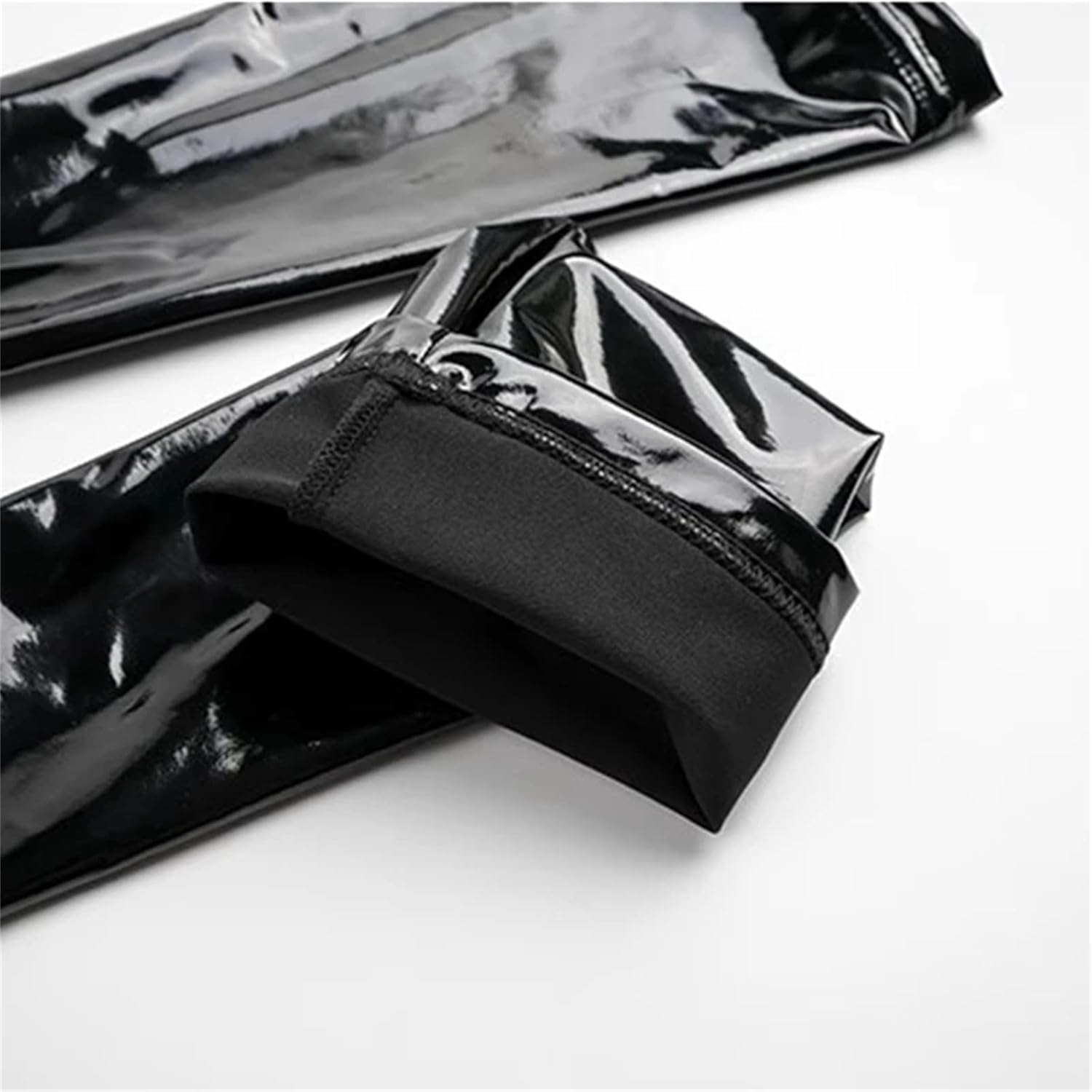 Unisex High Elastic Pu Faux Leather Long Gloves With A Snug Fit For Dance Performance And Punk Style Cosplay Accessories