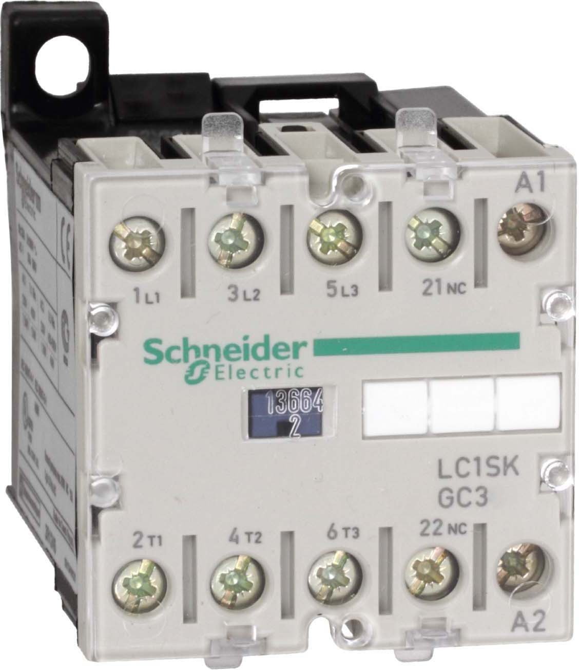 Schneider Electric Lc1skgc310p7 Contacteur 230 V 50/60, Contactor-3no 9 A AC3 Bâtons