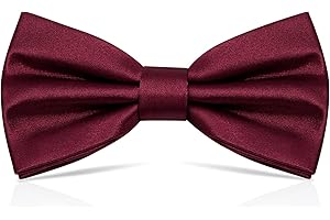 Men's Wine Red Pre-Tied Bow Tie: Classic and Sophisticated