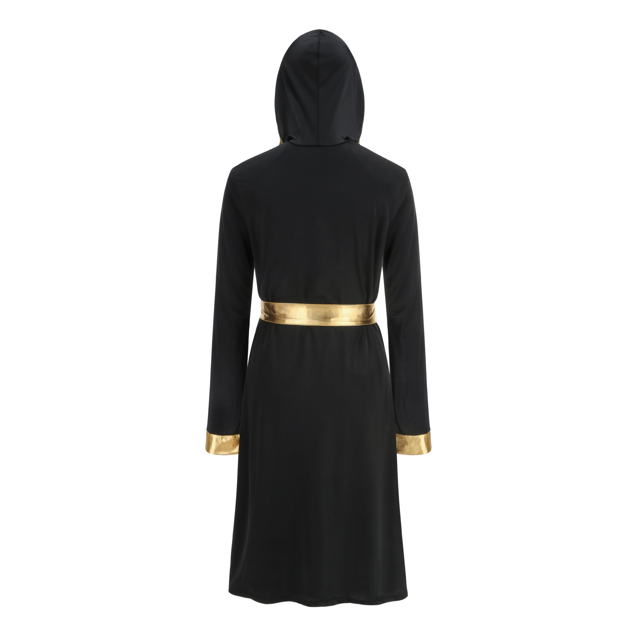 maxToonrain Boxer Costume Women Adult Fancy Dress Funny Hooded Boxing Outfit for Holloween-Black(M - Image 4