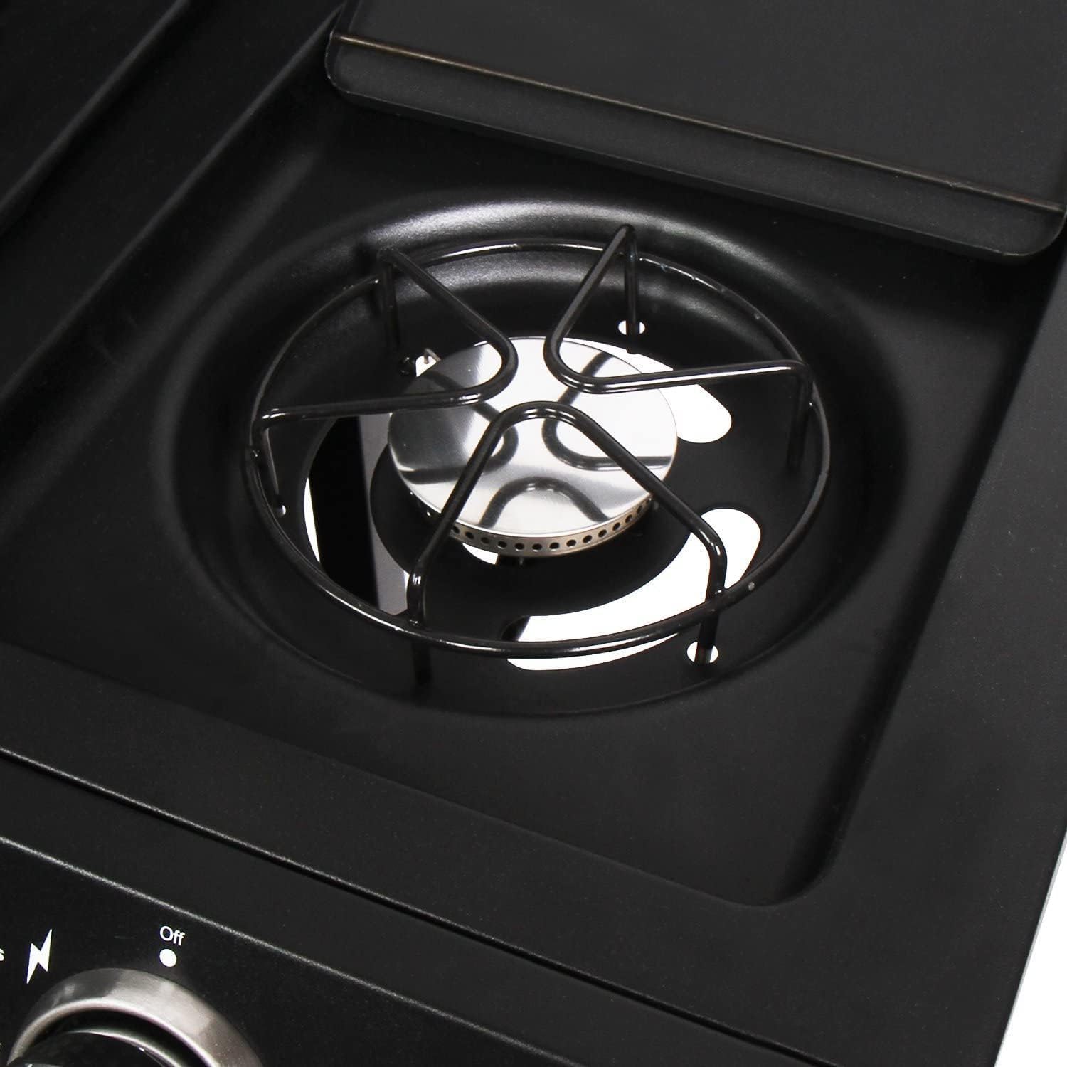 Barbecue 6+1 a gas, con vassoio raccogli olio, tavoli laterali, coperchio e ruote, per giardino, terrazza, campeggio Barbecue 6+1 a gas, con vassoio raccogli olio, tavoli laterali, coperchio e ruote, per giardino, terrazza, campeggio