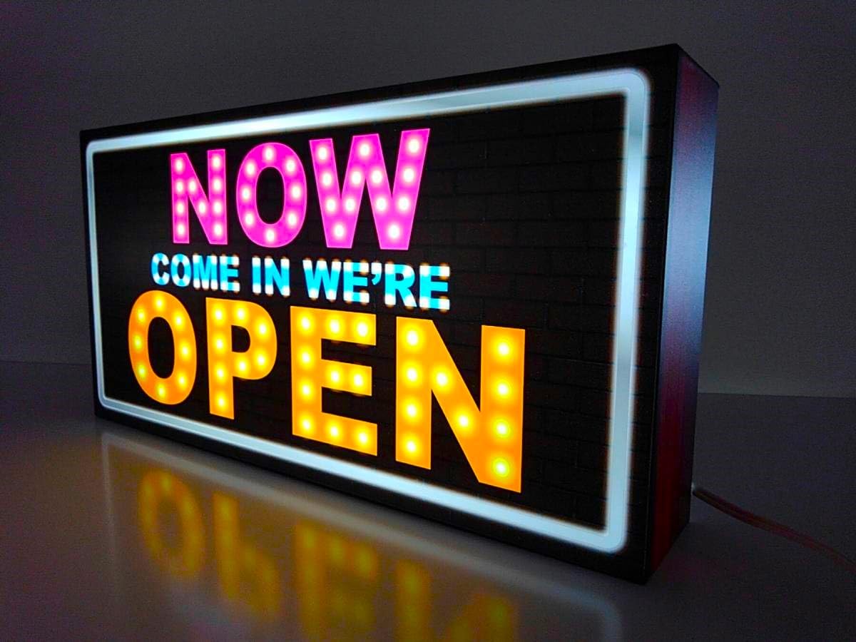 Amazon.co.jp: 【Lサイズ】オープン OPEN 営業中 開店