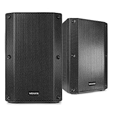 Powerful Passive Speaker Pair – Combining two Vonyx VSA10P speakers, this pairing delivers a robust 1000W max (2x500W) sound output, ideal for mobile DJs, live performances and event PA setups. Crystal Clear Audio – Each speaker boasts precision audi...