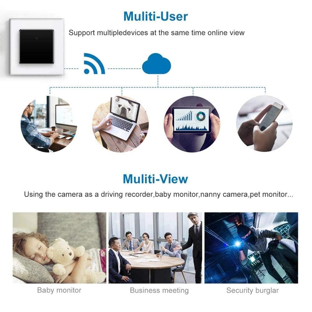 smars 4k WiFi Full HD Wireless WiFi Charger Camera Night Vision, Motion Detection Hidden Security Spy Cam for Home Room Office Surveillance Video Audio Recording Live Streaming in App - Image 3 thumbnail