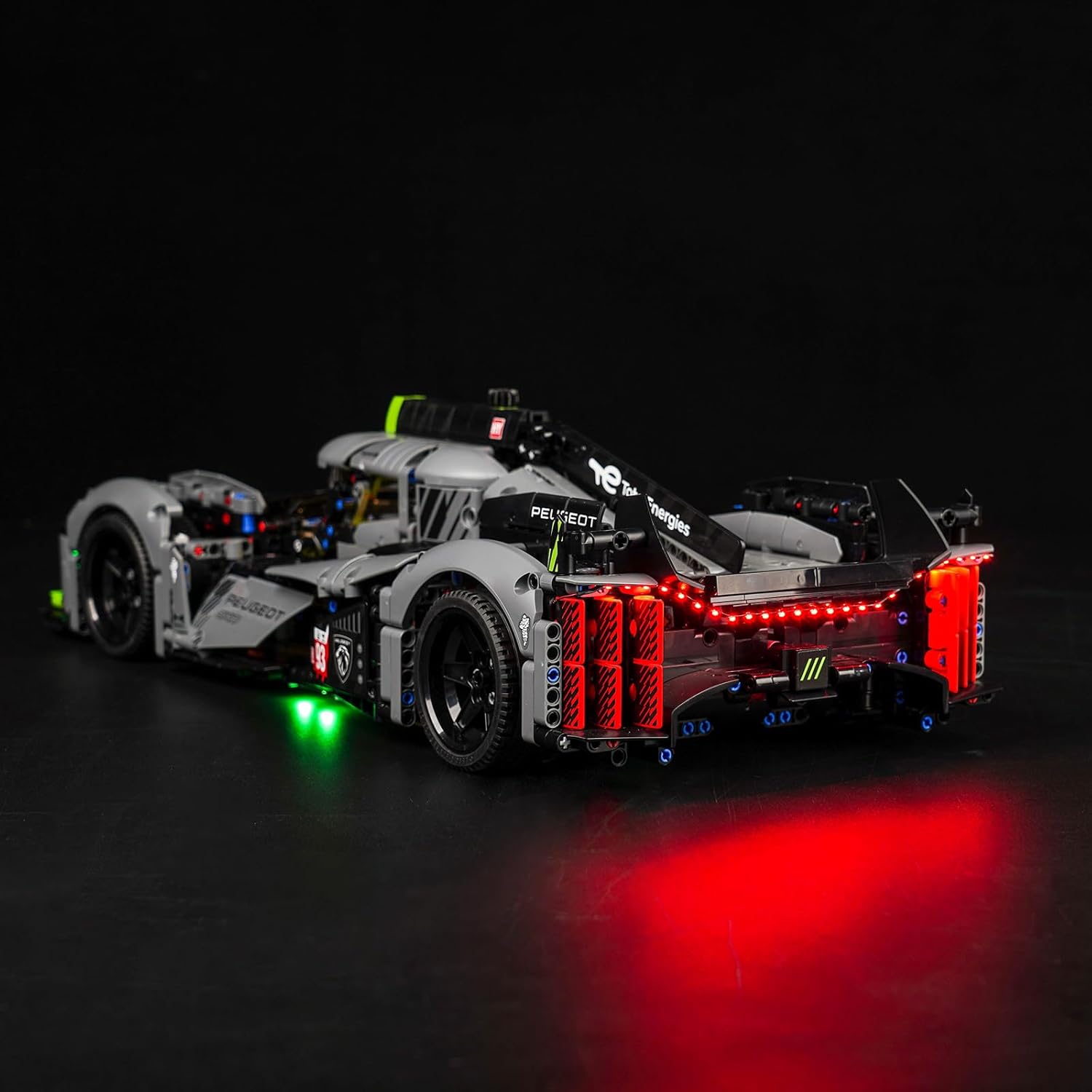 LocoLee LED Light Kit Compatible with Lego Peugeot 9X8 24H Le Mans Hybrid Hypercar 42156, DIY Lighting Set Accessories Compatible with Lego 42156 Building Set for Adults (Lights Only, No Models)